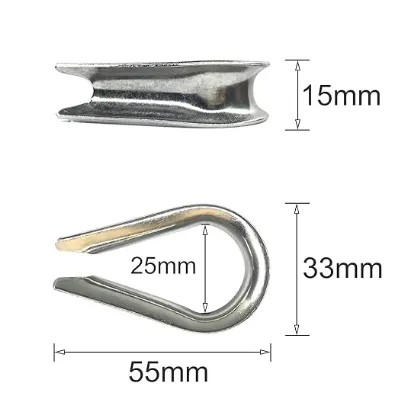 12PCS M10 انگشت فلز ضد زنگ برای نصب خط کش و 3/8 اینچ قطر سیم 0