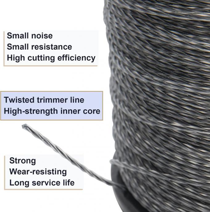 2.4mm 2.7mm 3.0mm 3.5mm ابزار قدرت قطعات باغی خط علف زن بسته بندی قرقره 2 کیلوگرمی با پشتیبانی سفارشی OEM 2