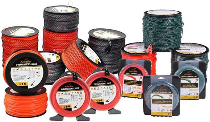 0.080" مربع نایلون رشته تراشنده خط علف های علف های علف های علف های علف های علف های علف 6