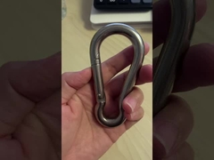 Electrolytic Treatment Technology Stainless Steel DIN5299C Carabiner Snap Spring Hook