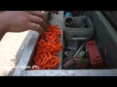 Yellow Plastic Chain for Weatherproof Safety Barrier Customizable OEM Acceptance