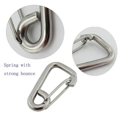 قیمت خوب Polished Finish Spring Snap Hook The Ultimate Gear for Hiking and Climbing Adventures آنلاین