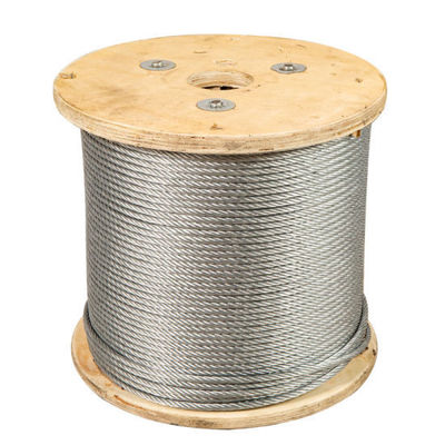 قیمت خوب 1/2 Inch Galvanized and Ungalvanized Steel Wire Rope 6X19 Iwrc with Tolerance ±1% آنلاین