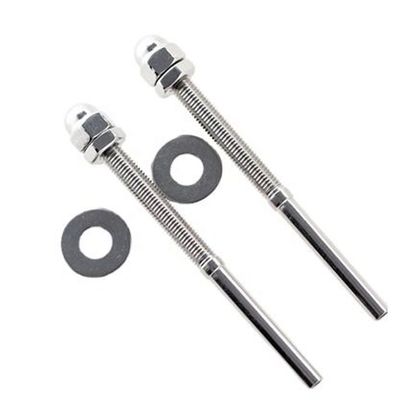 قیمت خوب Polished 316 Stainless Steel Cable Railing Swage Threaded Stud Tension End Fitting Terminal for Handrails آنلاین