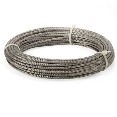 قیمت خوب High Tensile Strength 1770MPA 1.6mm Galvanized Steel Wire Rope for Aircraft Cable آنلاین