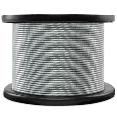 قیمت خوب طناب سیم فولادی پلاستیکی درجه 7x7 3/32 اینچ x 3/16 اینچ روکش PVC گالوانیزه برای بند رخت آنلاین