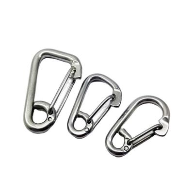 قیمت خوب 9mm-29mm 304/316 فولاد ضد زنگ فلت ایمنی بند بهار بلند کردن قلاب سریع آویزان بند OEM آنلاین