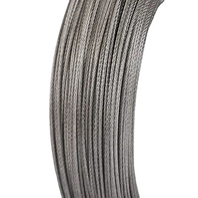 قیمت خوب طناب فولادی گالوانیزه با استحکام بالا 0.9 میلی‌متری، نوع 7*3 برای تسمه تایم و تسمه نقاله آنلاین