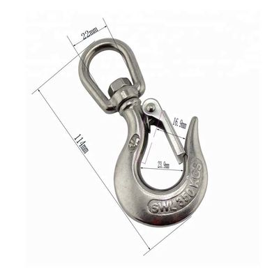 قیمت خوب 316 فولاد ضد زنگ هک جرثقیل چشم چرخش برای نیازهای آب درمانی دریایی سنگین آنلاین