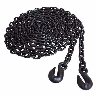 قیمت خوب زنجیر بالابرنده G80 با روکش اکسید سیاه با محدودیت بار کاری 2 تن و قلاب های جوشکاری آنلاین