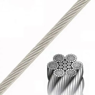 قیمت خوب 7x7 6x19 FC IWRC 6x36 19x7 کابل فولادی گالوانیزه با کربن بالا برای جرثقیل برجی آنلاین