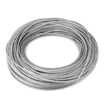 قیمت خوب 190LBS مقاومت شکستن 7x7 وینیل پوشش فولاد کابل هواپیمایی بهینه شده برای فضای باز آنلاین