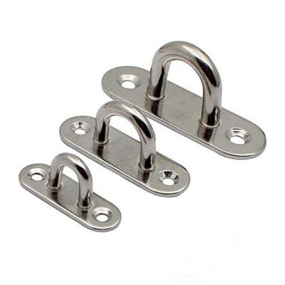 قیمت خوب لوازم آویز قایق بادبانی عرشه فولاد ضد زنگ صفحه چشم بیضی شکل حلقه منگنه قلاب آنلاین
