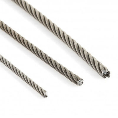 قیمت خوب ASTM 304 316 316L Stainless Steel 1X19 Strand Wire Rope 0.8mm 1mm 2mm 3mm for OEM آنلاین