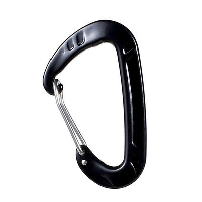 قیمت خوب 12KN پالتو D-شکل کارابینر قلاب ساخته شده از 7075 آلومینیوم آلیاژ برای فعالیت های در فضای باز آنلاین