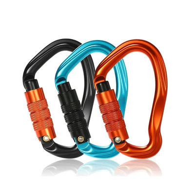 قیمت خوب Galvanized Aluminium Snap Hook Locking Carabiner Clips with Galvanized Finish آنلاین