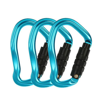 قیمت خوب آلیاژ آلومینیوم 23kN Snap Hook Locking Carabiner برای کاربردهای صعود سنگین آنلاین