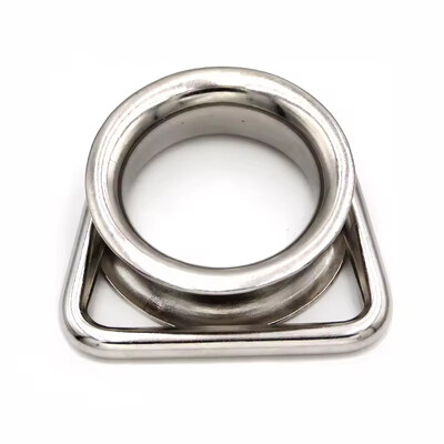 قیمت خوب حلقه انگشتانه گرد استیل ضد زنگ SS304 316 سخت افزار اتصال گوشه ای سایبان های آفتاب D حلقه انگشتانه آنلاین