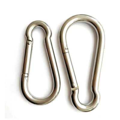 قیمت خوب Electrolytic Treatment Technology Stainless Steel DIN5299C Carabiner Snap Spring Hook آنلاین