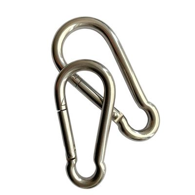 قیمت خوب Polished Finish Stainless Steel 304 Carabiner Snap Spring Hook for Outdoor Activities آنلاین