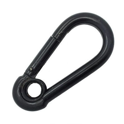 قیمت خوب کارابین فنری قلاب دار استیل ضد زنگ با روکش مشکی و چند منظوره برای هر محیط آنلاین