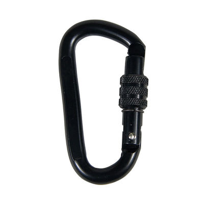 قیمت خوب Polished Finish Heavy Industry 18KN Locking Carabiner Buckle Clip for Hammock Camping آنلاین