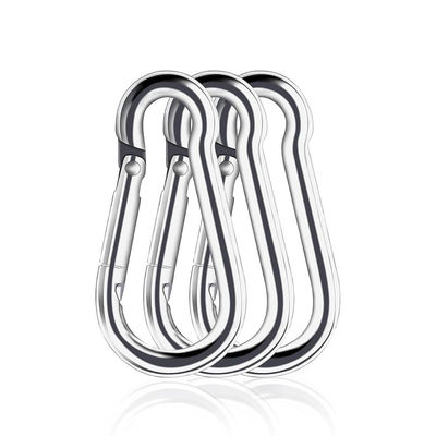 قیمت خوب Polished Finish Stainless Steel 304 Rigging Carabiner Snap Hooks DIN5299c Spring Hook آنلاین