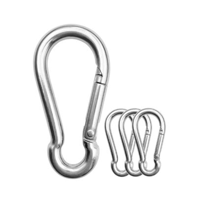 قیمت خوب Polished Finish Stainless Steel Carabiner Snap Spring Hook Clip with OEM Acceptance آنلاین
