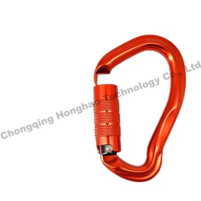 قیمت خوب کارابین آلیاژ آلومینیوم با شکل منحصر به فرد و قفل خودکار 23KN برای ماجراجویی در فضای باز آنلاین