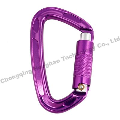 قیمت خوب 22KN شکل D قفل اتوماتیک قدرت بالا آلومینیوم آلیاژ صعود ایمنی کارابینر سخت افزار آنلاین