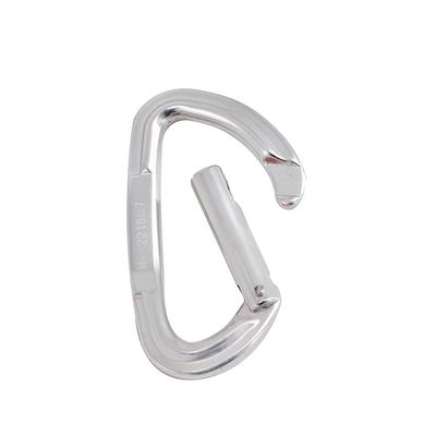 قیمت خوب Heavy Duty 22KN D Shape Climbing Carabiner with Straight Gate and Aluminium Alloy آنلاین