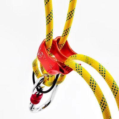 قیمت خوب Galvanized High Rise Descender for Rapid Descent Climbing Gear and ATC Protection Device آنلاین