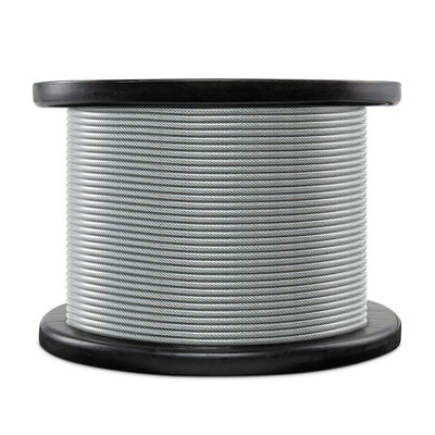 قیمت خوب 7x7 کابل فولادی پی وی سی پوشش فولادی سیم سیم 1/8 