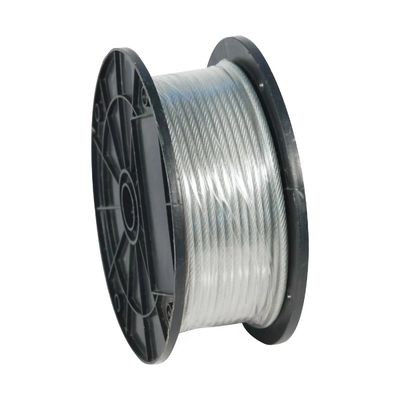 قیمت خوب طناب سیم فولادی ضد زنگ 7X7 گالوانیزه با روکش PVC برای طناب لباس ماهیگیری نرم، کابل کششی روکش دار آنلاین