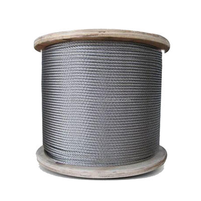 قیمت خوب طناب فولادی 6x37 IWR گالوانیزه یا غیر گالوانیزه برای فولاد سردکاری ویژه درجه فولاد ضد زنگ آنلاین