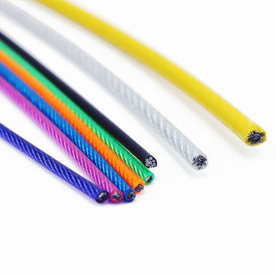 قیمت خوب مقاومت UV PVC پوشش گالوانیزه فولاد سیم طناب تحمل ± 1٪ و انتخاب رنگ های مختلف برای عملکرد پایدار آنلاین
