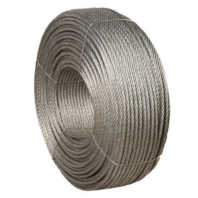 قیمت خوب 6x19 FC 10MM خدمات پردازش کابل فولادی سیم فولادی گالوانیزه نشده برای برش کششی فولاد ضد زنگ آنلاین