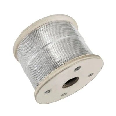 قیمت خوب مقاومت بالا در برابر خوردگی 7x7 1.5mm 2mm طناب سیم فولادی ضد زنگ با روکش PVC برای بلند کردن و مهاربندی 1570MPa 2160MPa آنلاین