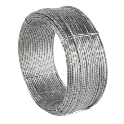 قیمت خوب فولاد کربنی گرید 5*K19S SFC طناب فولادی گالوانیزه 8 میلی متری برای سیستم انرژی بادی با استحکام 1960 مگاپاسکال و دوام آنلاین