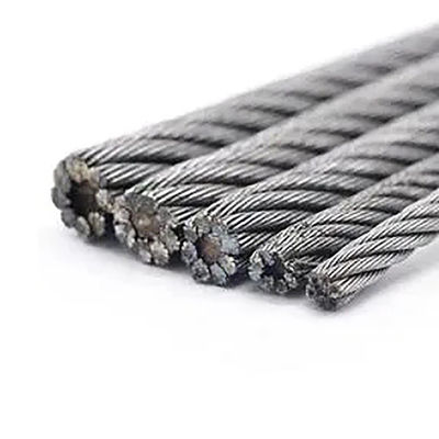 قیمت خوب طناب فولادی ضد زنگ غیر آلیاژی 1.8 میلی‌متر 2 میلی‌متر 3 میلی‌متر 6X7 FC 6X24 7FC 6X19 FC 8X19s برای پروژه‌های ساختمانی و عمرانی آنلاین
