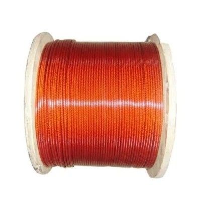 قیمت خوب گالوانیزه شده 1*19 مقاومت کششی بالا PVC نایلون پوشانده شده خدمات پردازش سیم فولاد دیگر آنلاین