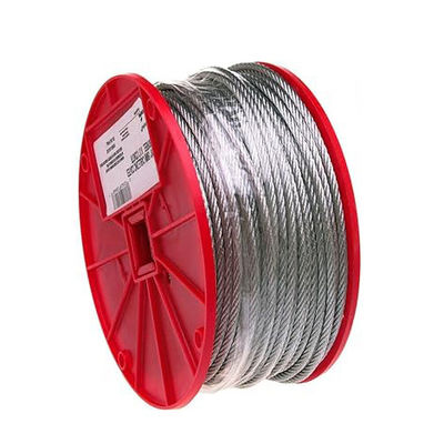 قیمت خوب 7*7 5.0mm سیم فولاد گالوانیزه طناب هواپیما گالوانیزه AISI 304 فولاد ضد زنگ در داخل دیگر خدمات پردازش آنلاین