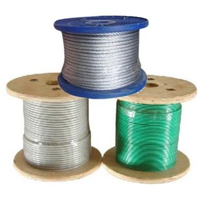 قیمت خوب ساخت و ساز بدون آلیاژ Pvc پوشش گالوانیزه فولاد سیم طناب مشترک با قدرت کشش قوی آنلاین