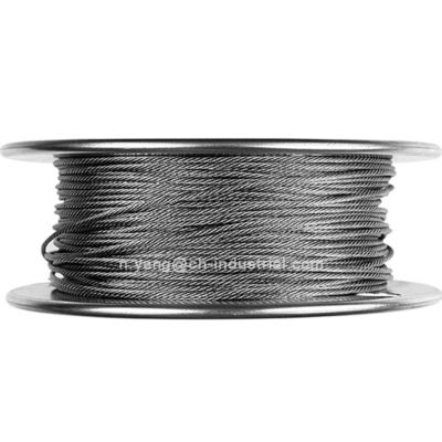 قیمت خوب 7x19 سیم فولاد گالوانیزه 3/64 