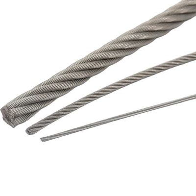 قیمت خوب 300 سری AISI316 فولاد ضد زنگ حلقه دور سیم 1*7 7*7 1*19 7*19 6*12 6*19 6*37 FC Iwrc سیم گالوانیزه آنلاین