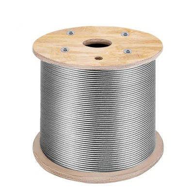 قیمت خوب فولاد سرد 6*19 FC طناب سیم فولادی گالوانیزه نشده و گالوانیزه با درجه فولاد ضد زنگ آنلاین