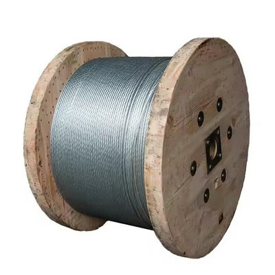 قیمت خوب کاربردهای گوناگون فولاد کربن درجه 3/3.35mm BS183 گرم غوطه ور گالوانیزه مرد زمین کابل فولاد ایست سیم کویل آنلاین