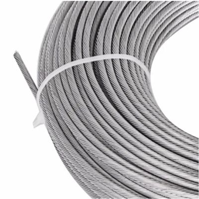 قیمت خوب کابل استیل ضد زنگ Inox طناب فولادی 7x19 سیم طناب تحمل ±1٪ گرید 316L آنلاین