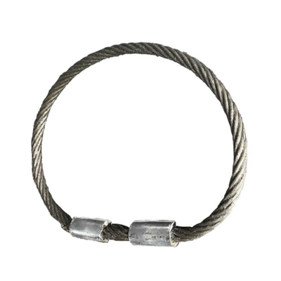 قیمت خوب Galvanized Steel Wire Rope Lifting Sling Hand Rigging Slings With Thimble for Crane آنلاین