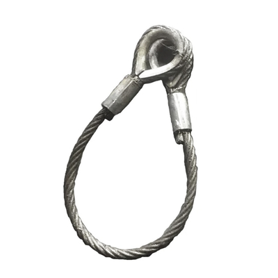 قیمت خوب Galvanized Crane Wire Rope 6*26 6*37 Lifting Slings Loop Handling Slings for Boat آنلاین